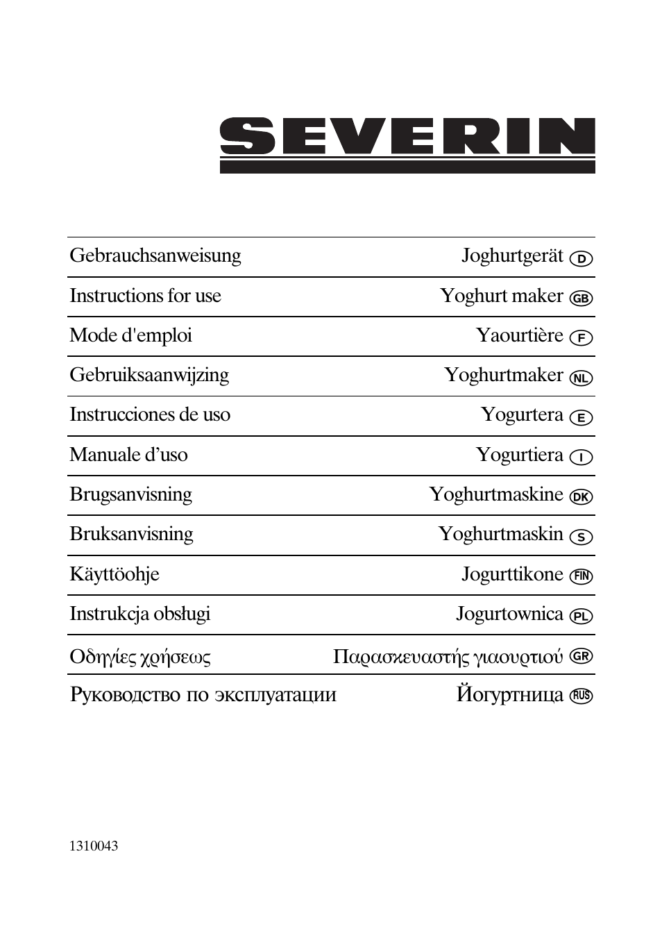 SEVERIN JG 3516 User Manual | 32 pages