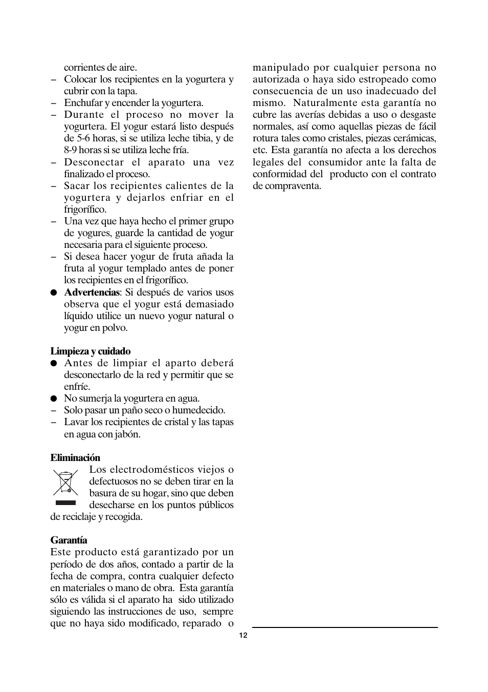SEVERIN JG 3516 User Manual | Page 12 / 32