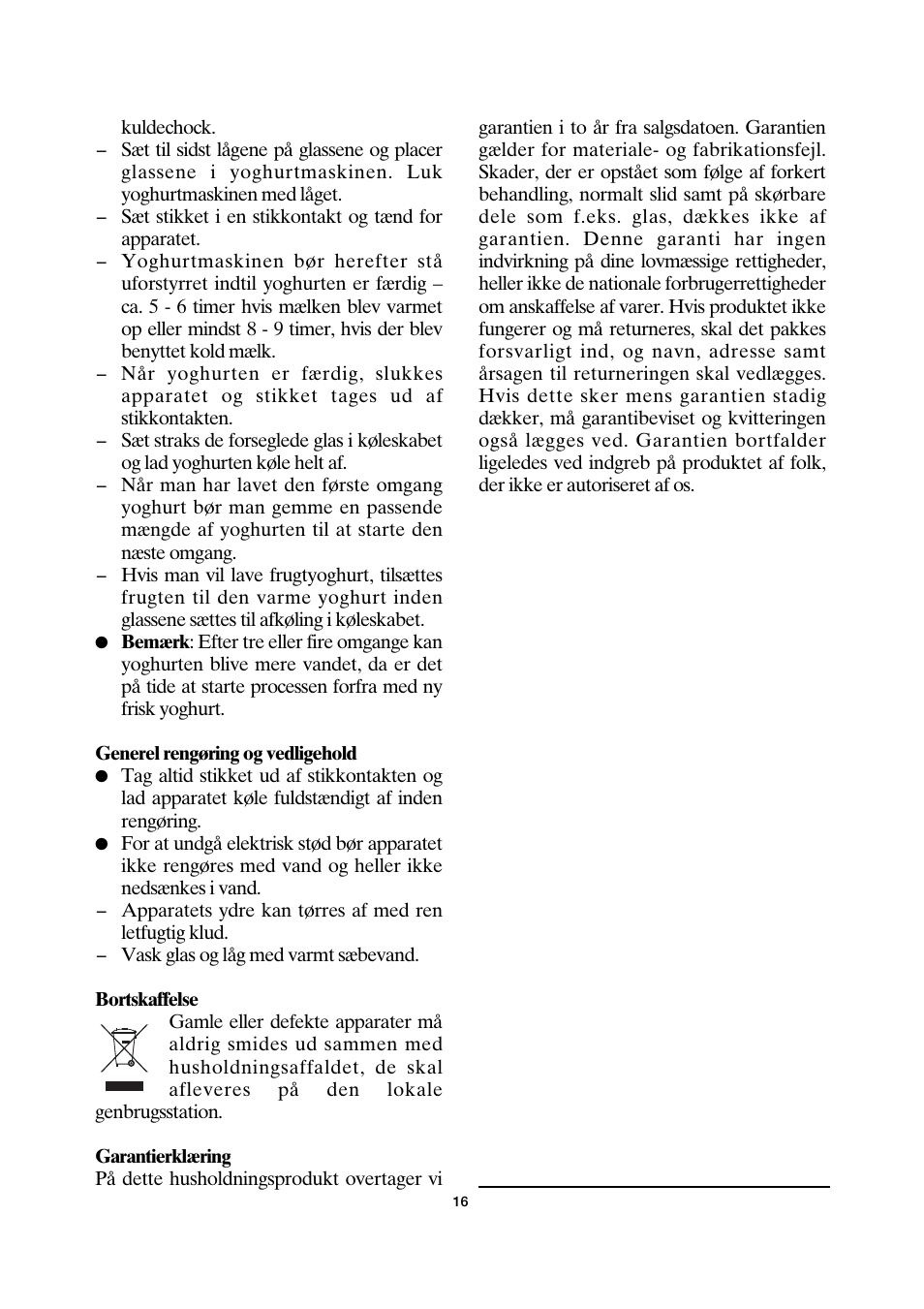 SEVERIN JG 3516 User Manual | Page 16 / 32