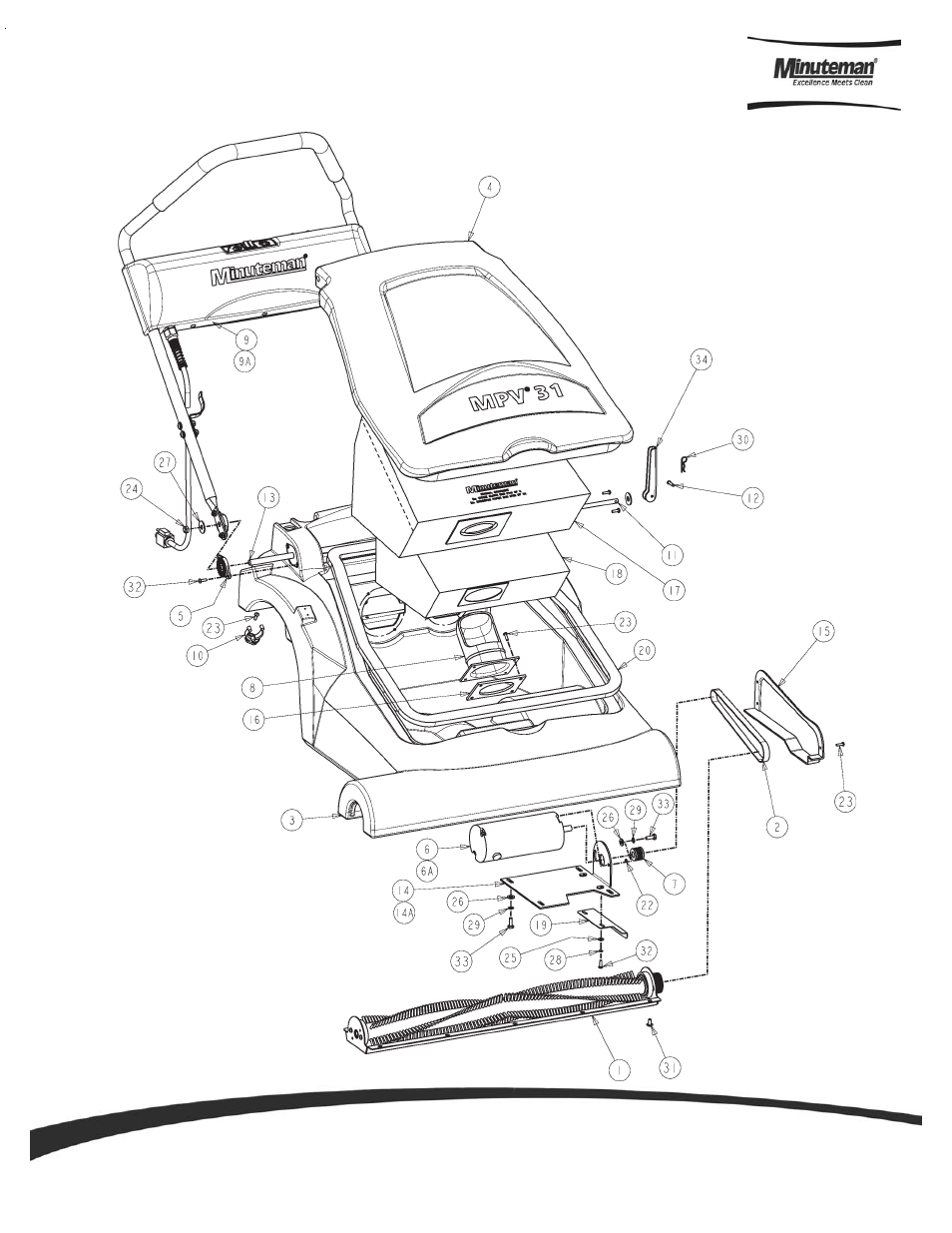 Minuteman MPV-31 Wide Area Vac User Manual | Page 11 / 23
