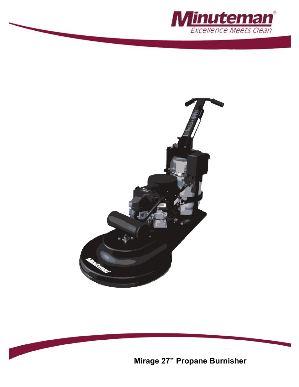 Minuteman Mirage 27 Propane Burnisher User Manual | 30 pages