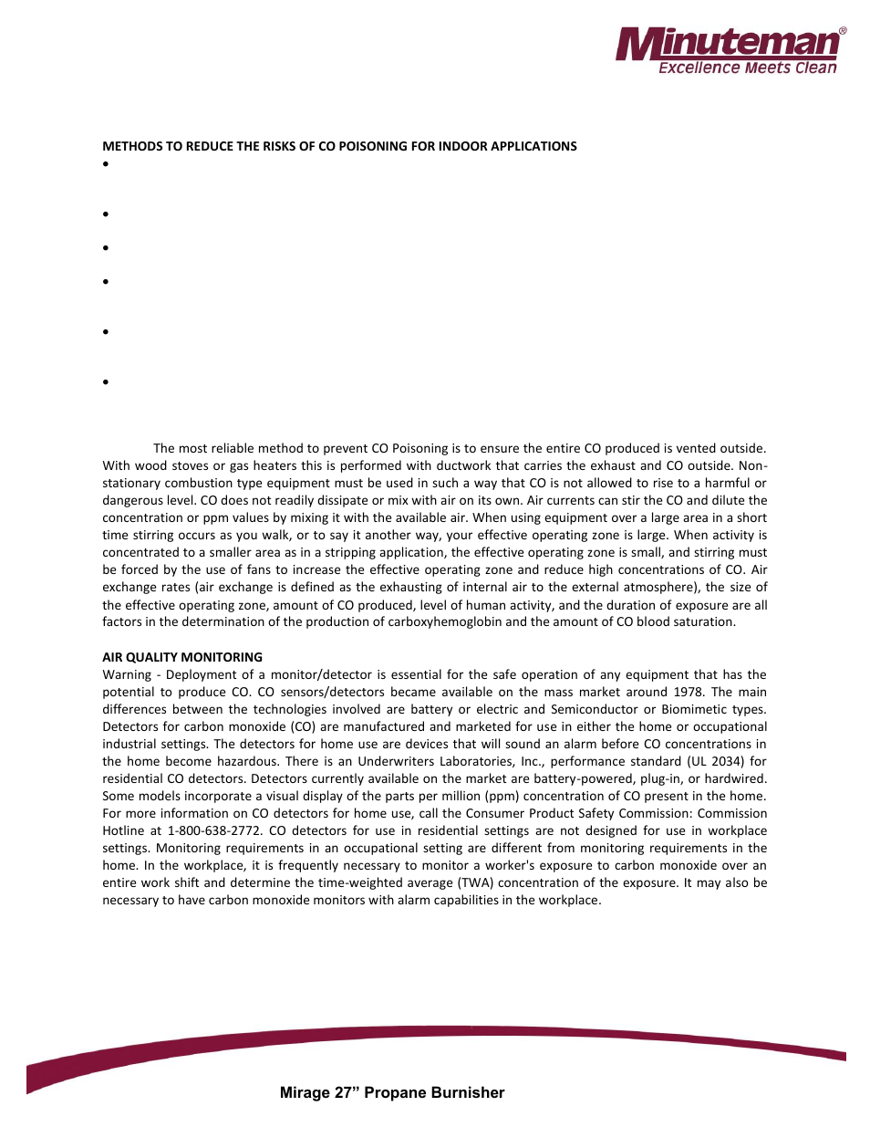Minuteman Mirage 27 Propane Burnisher User Manual | Page 17 / 30
