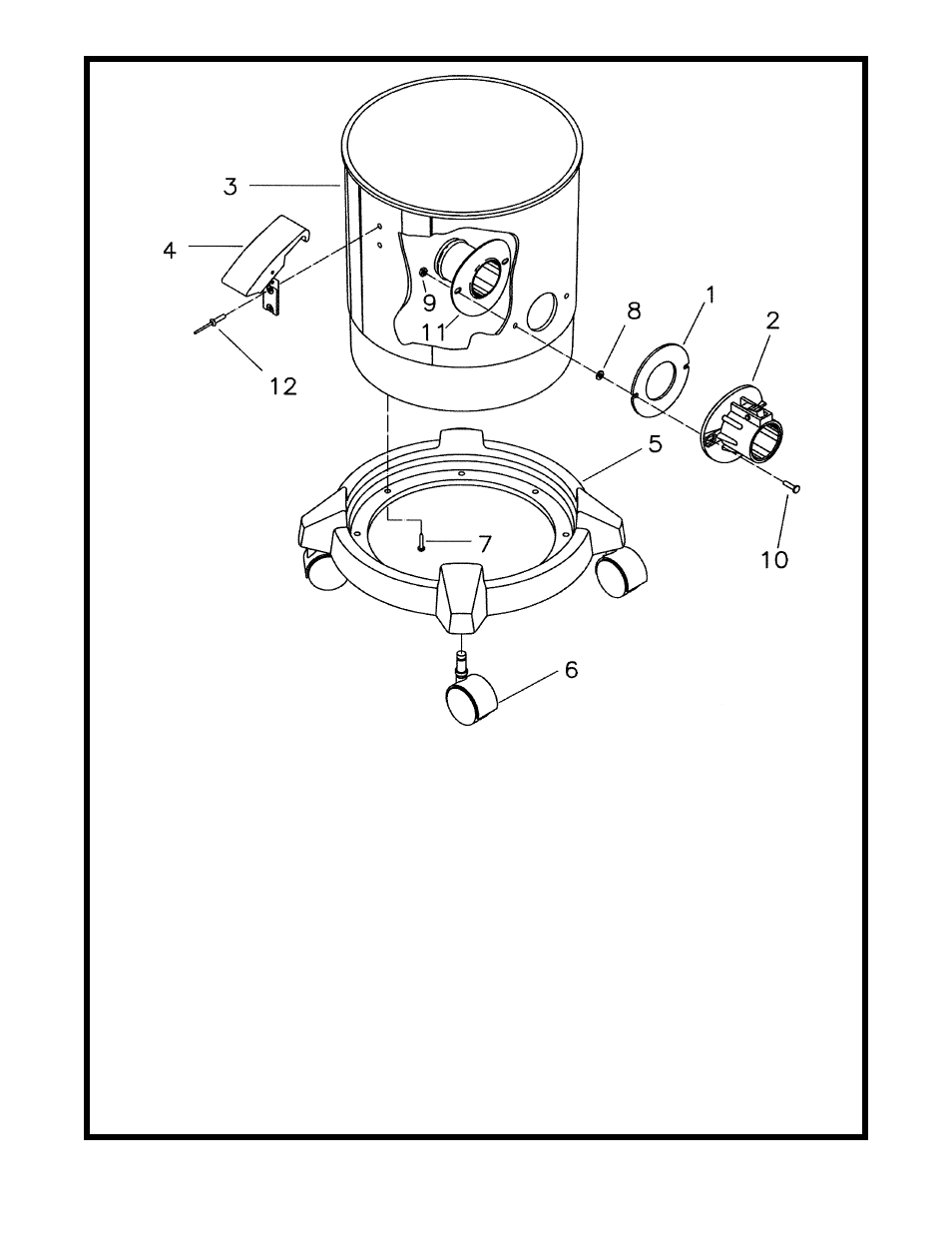 Parts list | Minuteman C82906-04 Allergy Vac User Manual | Page 8 / 10