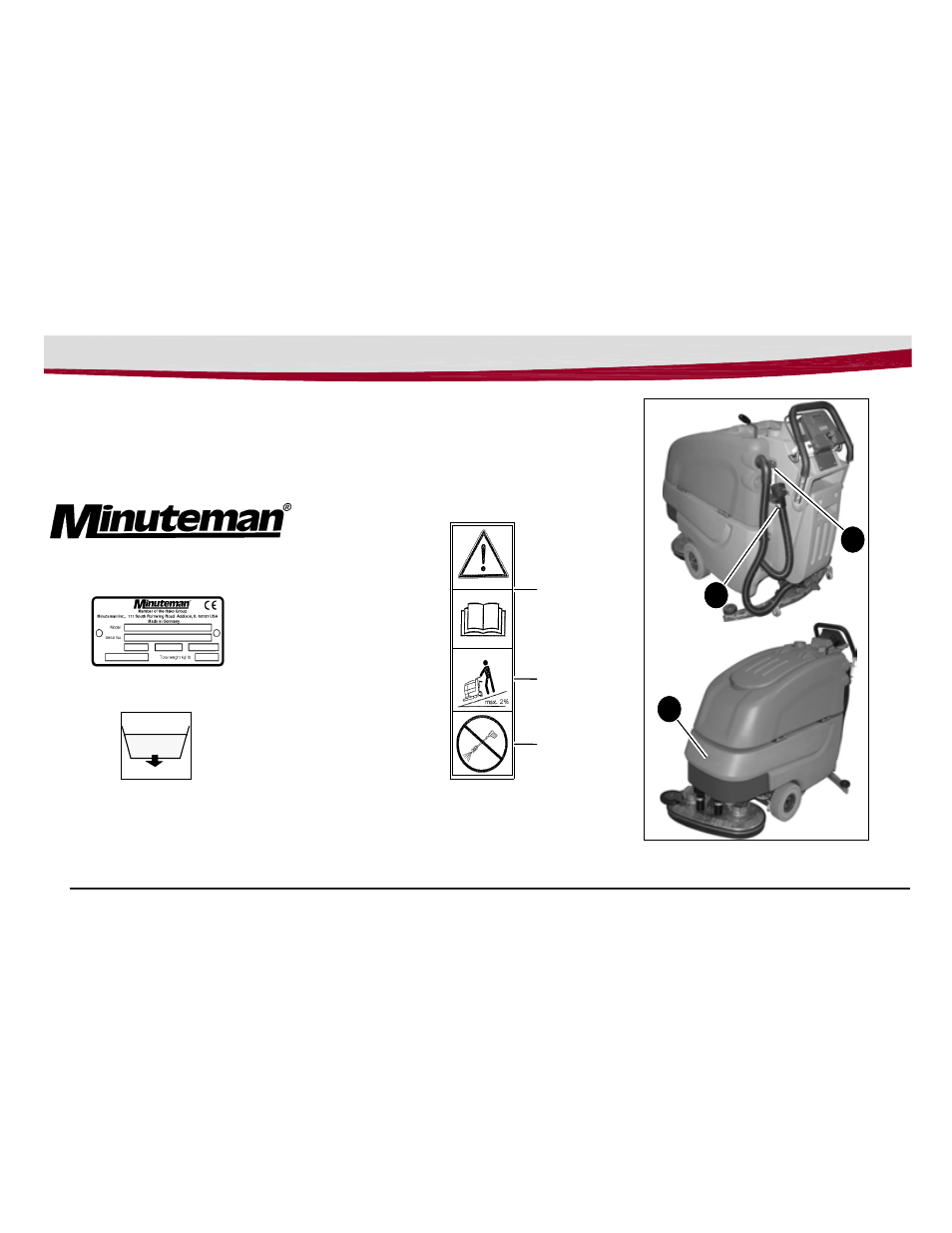 Minuteman E24 (7061.31) Walk-Behind Scrubber User Manual | Page 10 / 44