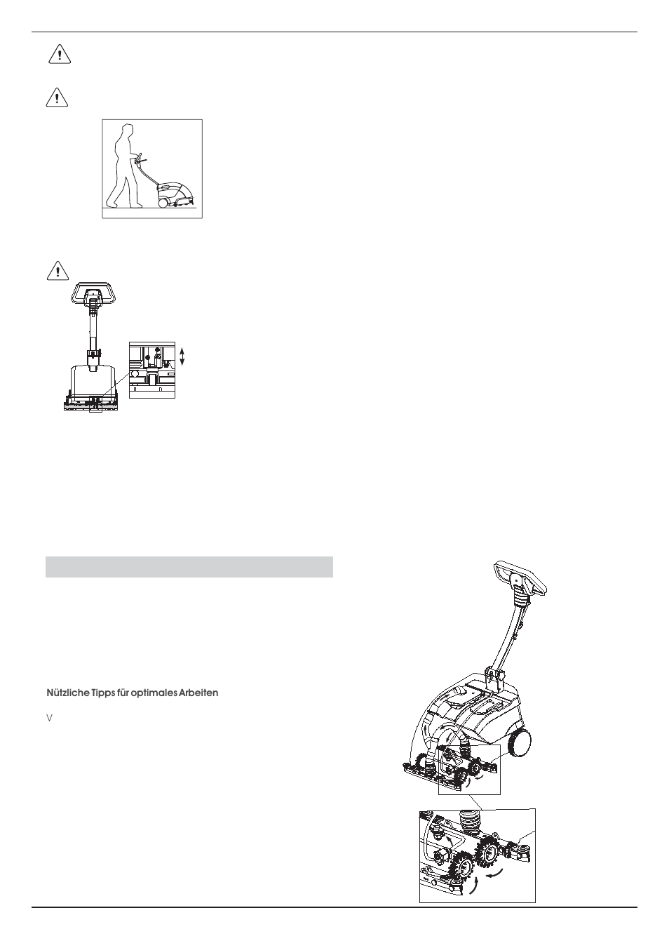 Arbeitsweise | Minuteman PORT A SCRUB 14 User Manual | Page 7 / 64