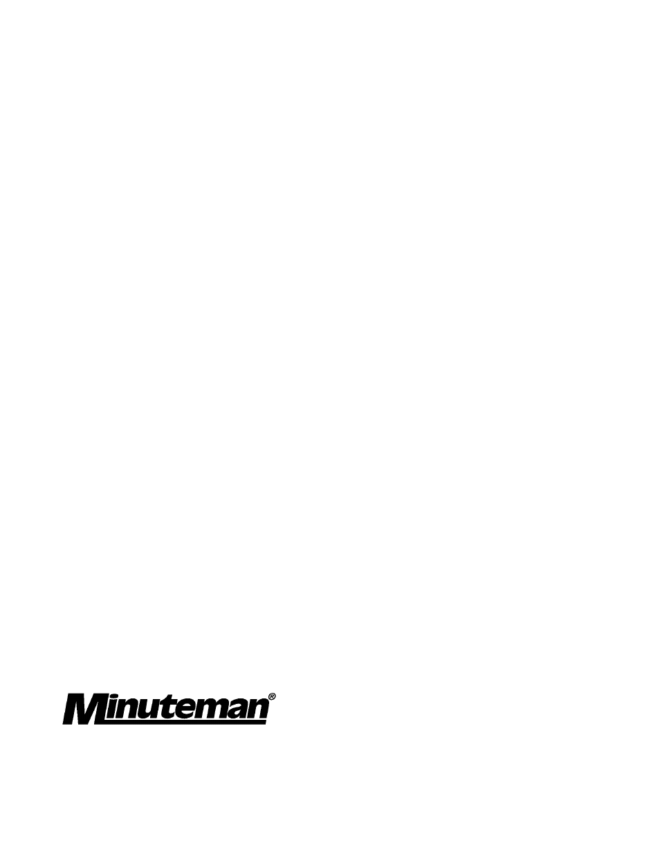 Limited w | Minuteman C70555-56 705 Series Industrial Air Operated User Manual | Page 11 / 11