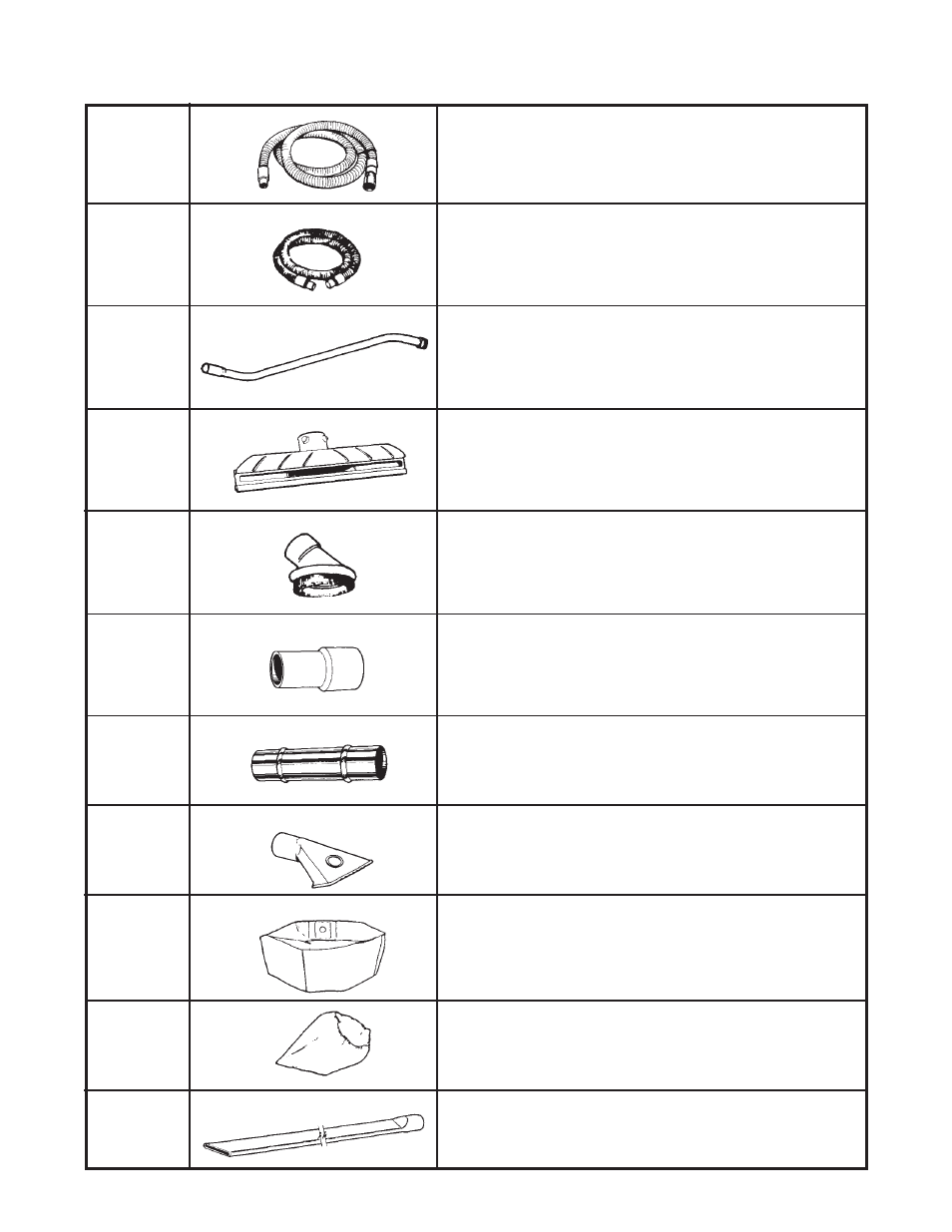 Optional tools & attachments | Minuteman C80704-06 PT EMI_RFI Flitered CRV Clean Room Vacuum User Manual | Page 10 / 11