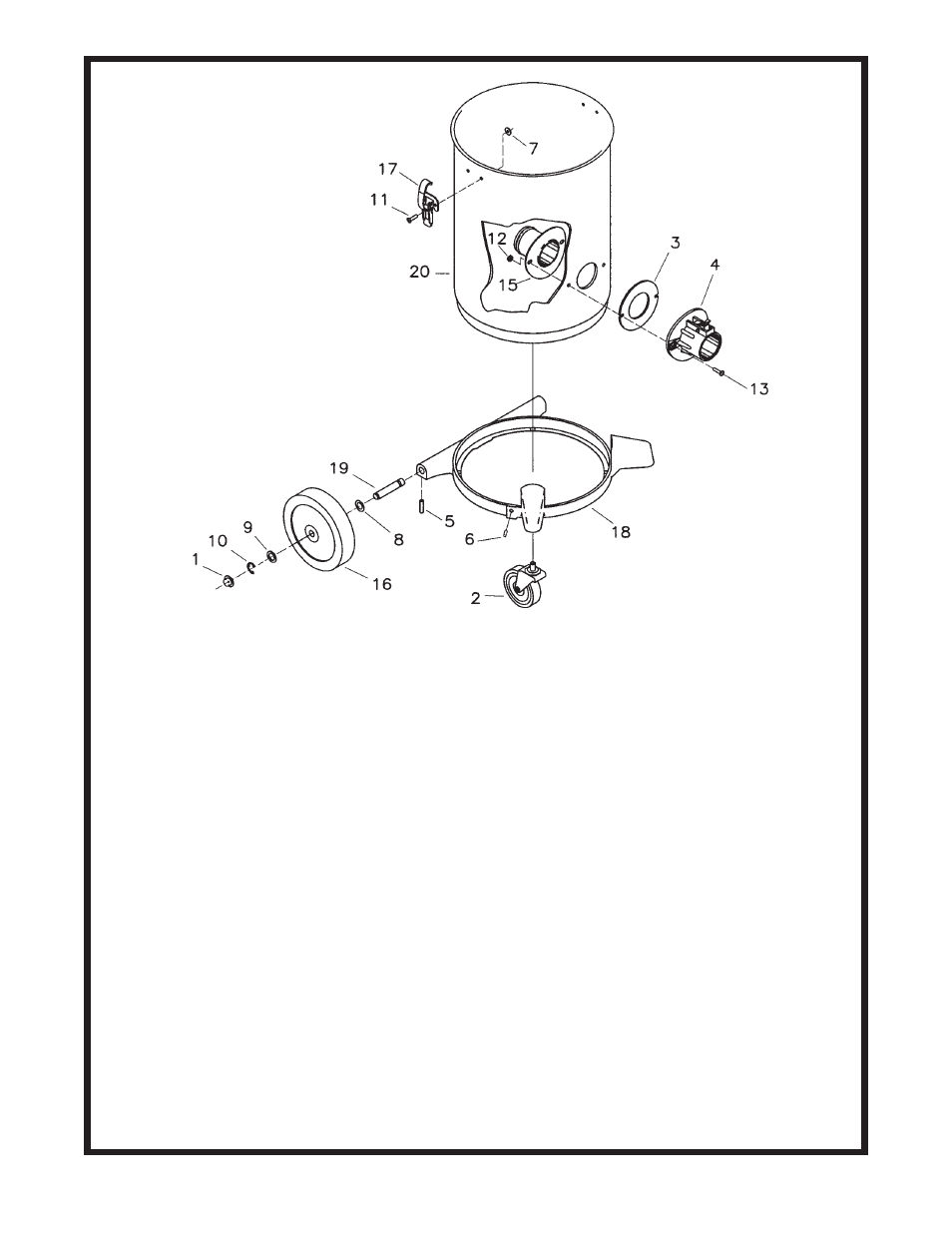 Parts list | Minuteman C80704-06 PT EMI_RFI Flitered CRV Clean Room Vacuum User Manual | Page 7 / 11