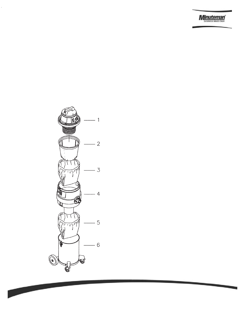 Tank/filter set-up procedure | Minuteman X829 Asbestos Series 4 & 6 Gallon User Manual | Page 7 / 15