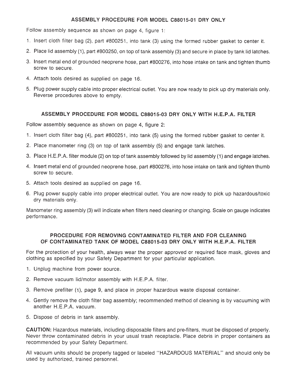 Minuteman C88015-01, 02, 03, 04 Explosion Proof_Dust Ignition Proof User Manual | Page 4 / 17