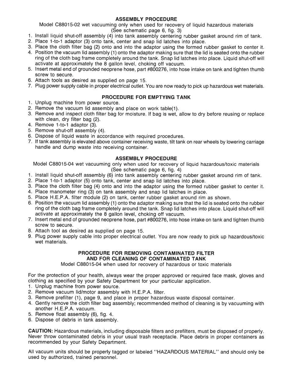 Minuteman C88015-01, 02, 03, 04 Explosion Proof_Dust Ignition Proof User Manual | Page 6 / 17