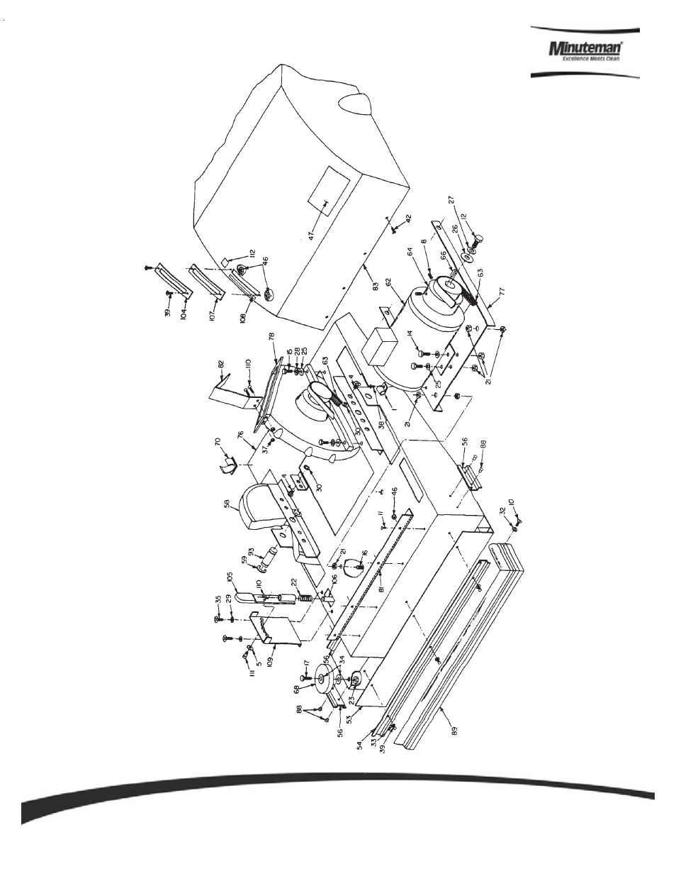 Minuteman 747 Wide Area Carpet Vacuum User Manual | Page 9 / 14