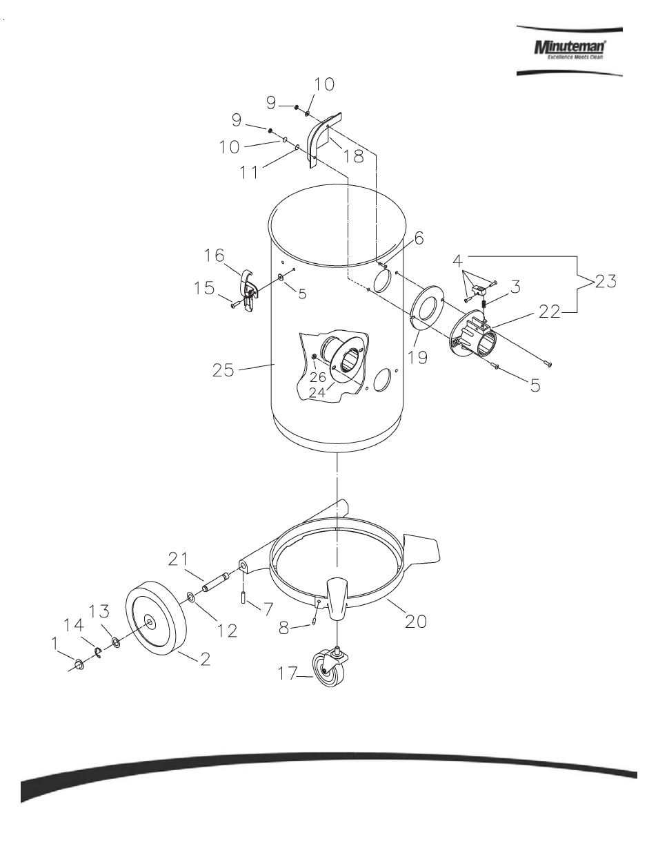 Minuteman X-839 Critical Filter Vacuum 4 & 6 Gallon User Manual | Page 10 / 14