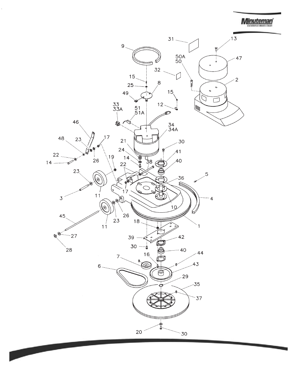 Minuteman M201130-01 (230V) 1500 Burnisher User Manual | Page 10 / 14