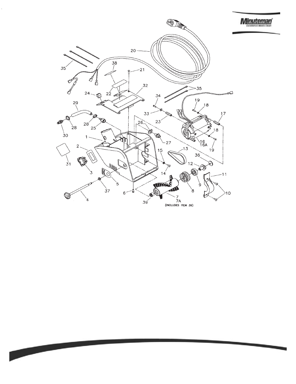 Parts and instruction manual, Page 7, Head assembly | Minuteman C46300-02 ET Extraction Tool User Manual | Page 11 / 13