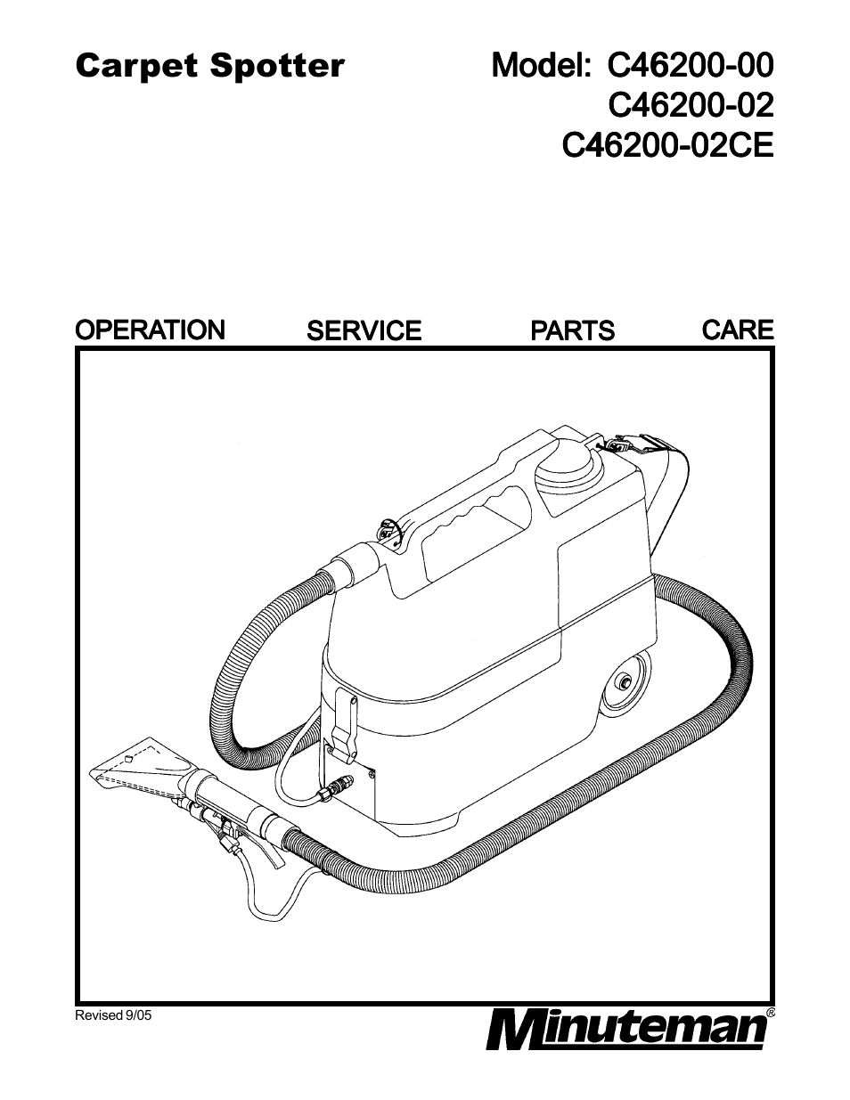 Minuteman C46200-02CE Carpet Spotter User Manual | 16 pages