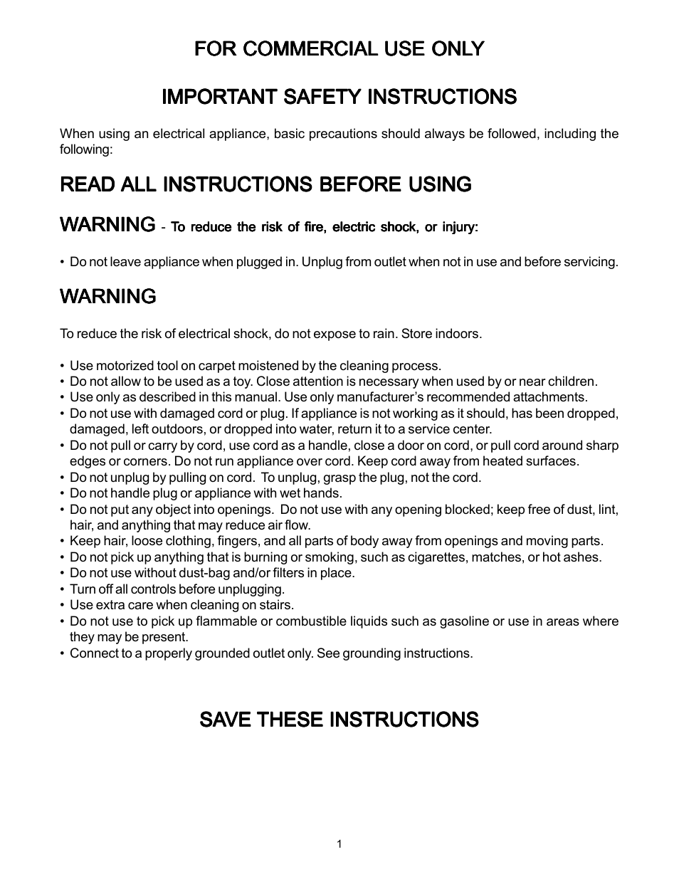 Minuteman C46200-02CE Carpet Spotter User Manual | Page 3 / 16