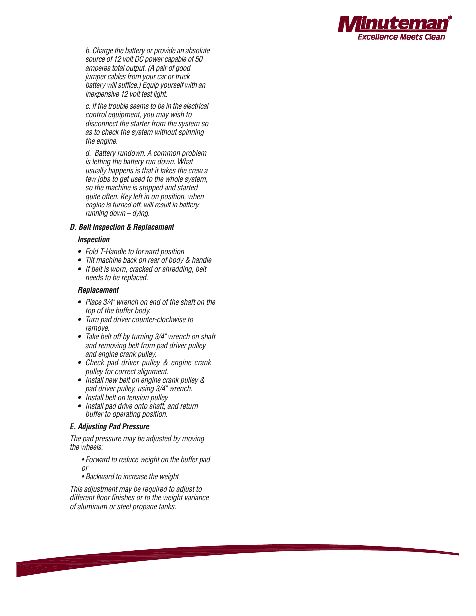 Minuteman Mirage 28 Propane Burnisher - Honda M220028K13H User Manual | Page 6 / 18