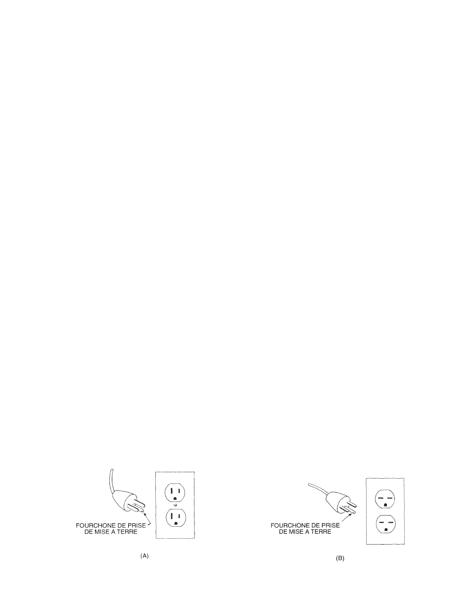 Inspection, Electricite, Avertissement | Instructions pour prisse de terre, Danger | Minuteman C42000-FMP (115V) (3 Speed) User Manual | Page 6 / 10