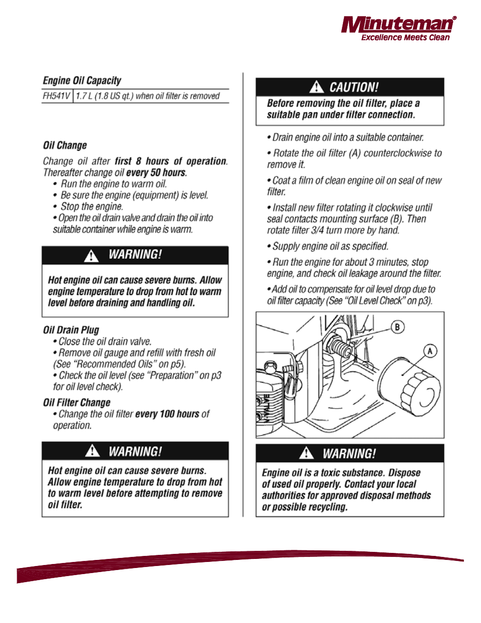 Minuteman Mirage 28 Propane Burnisher - 17 HP Kawasaki M220028K17A User Manual | Page 8 / 17