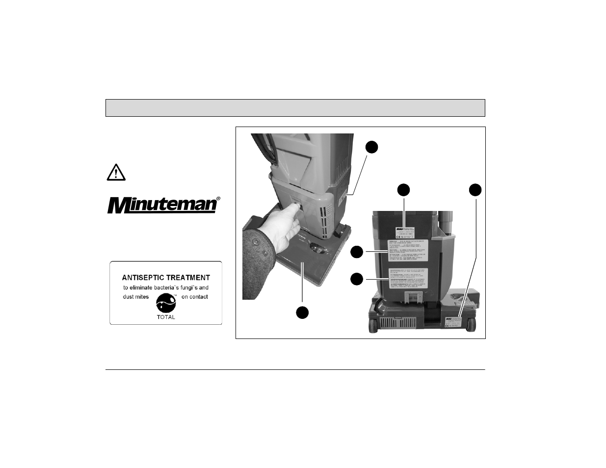 Safety information | Minuteman Phenom L1518 Dual Motor Upright Vacuum User Manual | Page 10 / 32