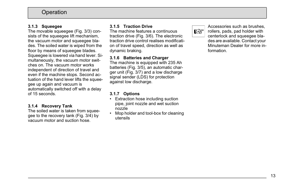 Operation | Minuteman E 26 (7061.11) User Manual | Page 15 / 40