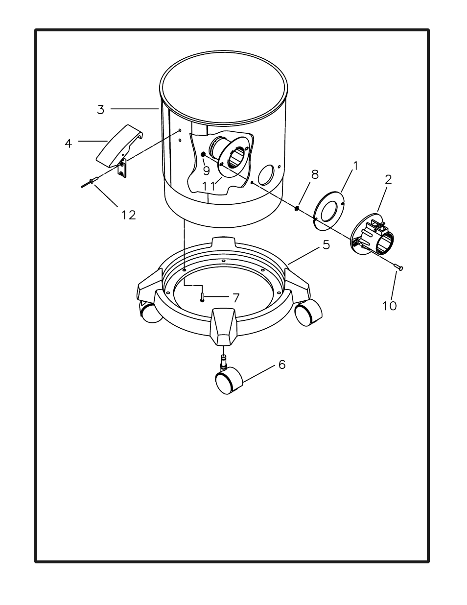 Parts list | Minuteman C82904-07 Micro Vacuum User Manual | Page 11 / 13