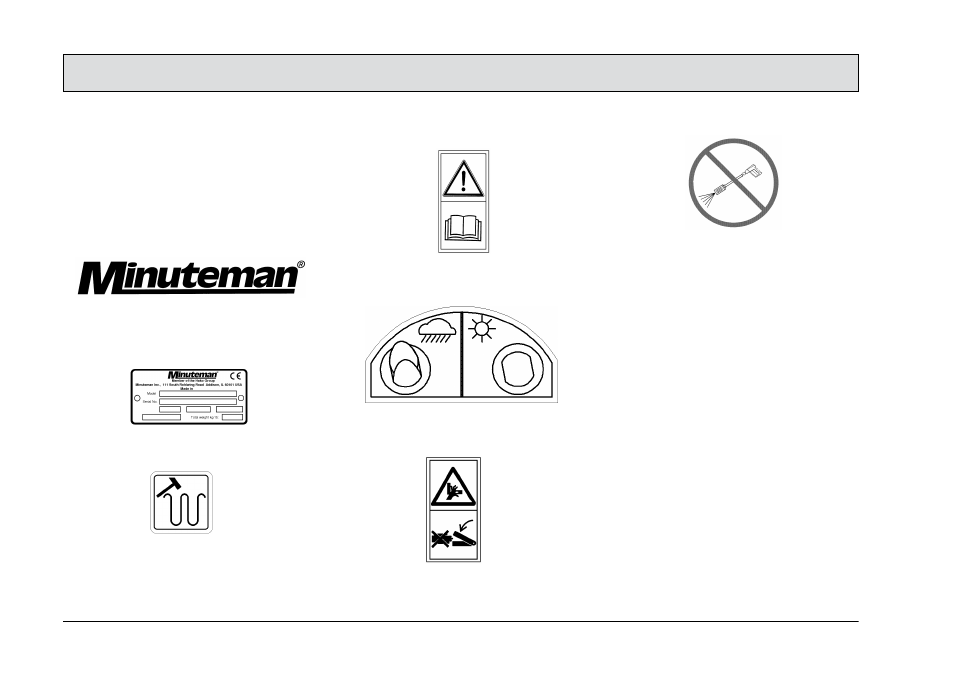 7 labels on the vehicle, Safety information | Minuteman Kleen Sweep KS 32 R (6400.40) User Manual | Page 12 / 64