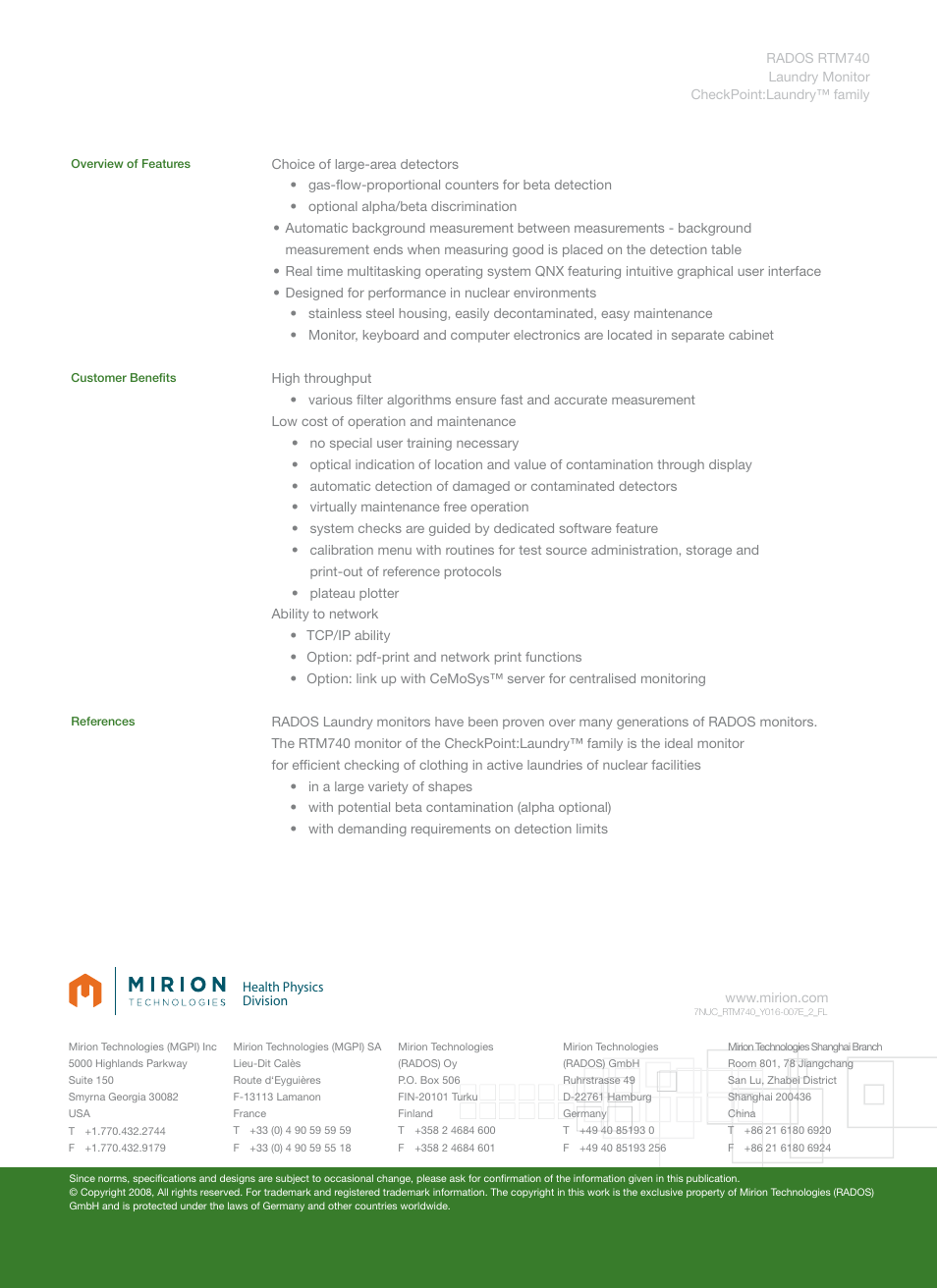Format a4 | Mirion Technologies RTM740 User Manual | Page 2 / 2