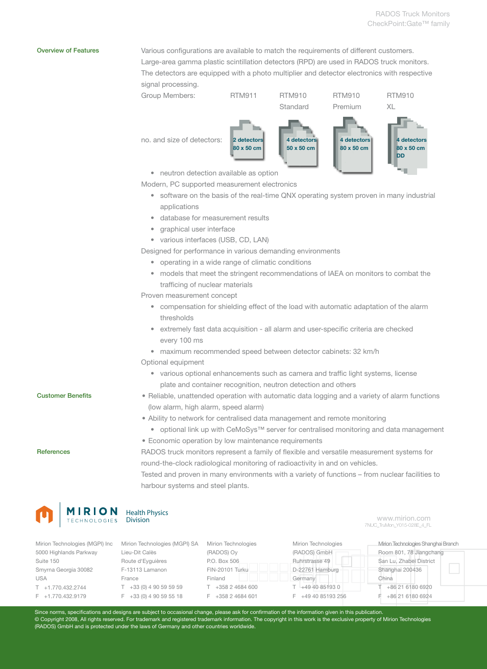 Format a4 | Mirion Technologies RTM910 User Manual | Page 2 / 2