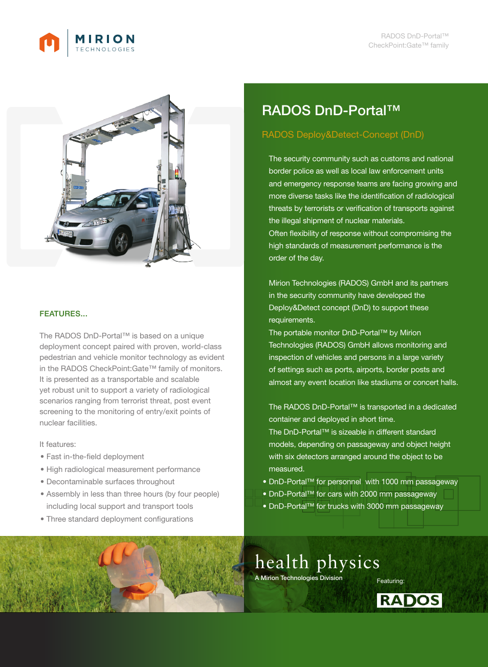Mirion Technologies DnD-Portal User Manual | 4 pages