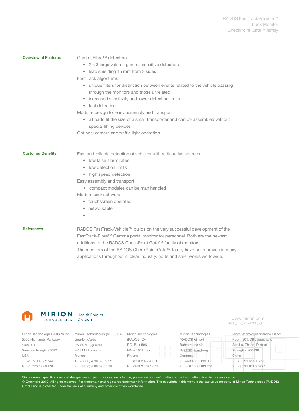 Format a4 | Mirion Technologies FastTrack-Vehicle User Manual | Page 2 / 2