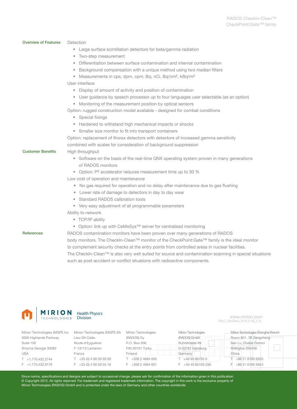 Format a4 | Mirion Technologies CheckIn-Clean User Manual | Page 2 / 2