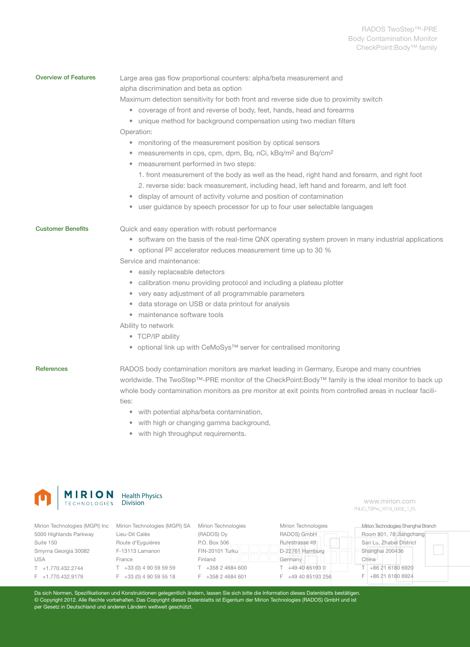 Format a4 | Mirion Technologies TwoStep-PRE User Manual | Page 2 / 2