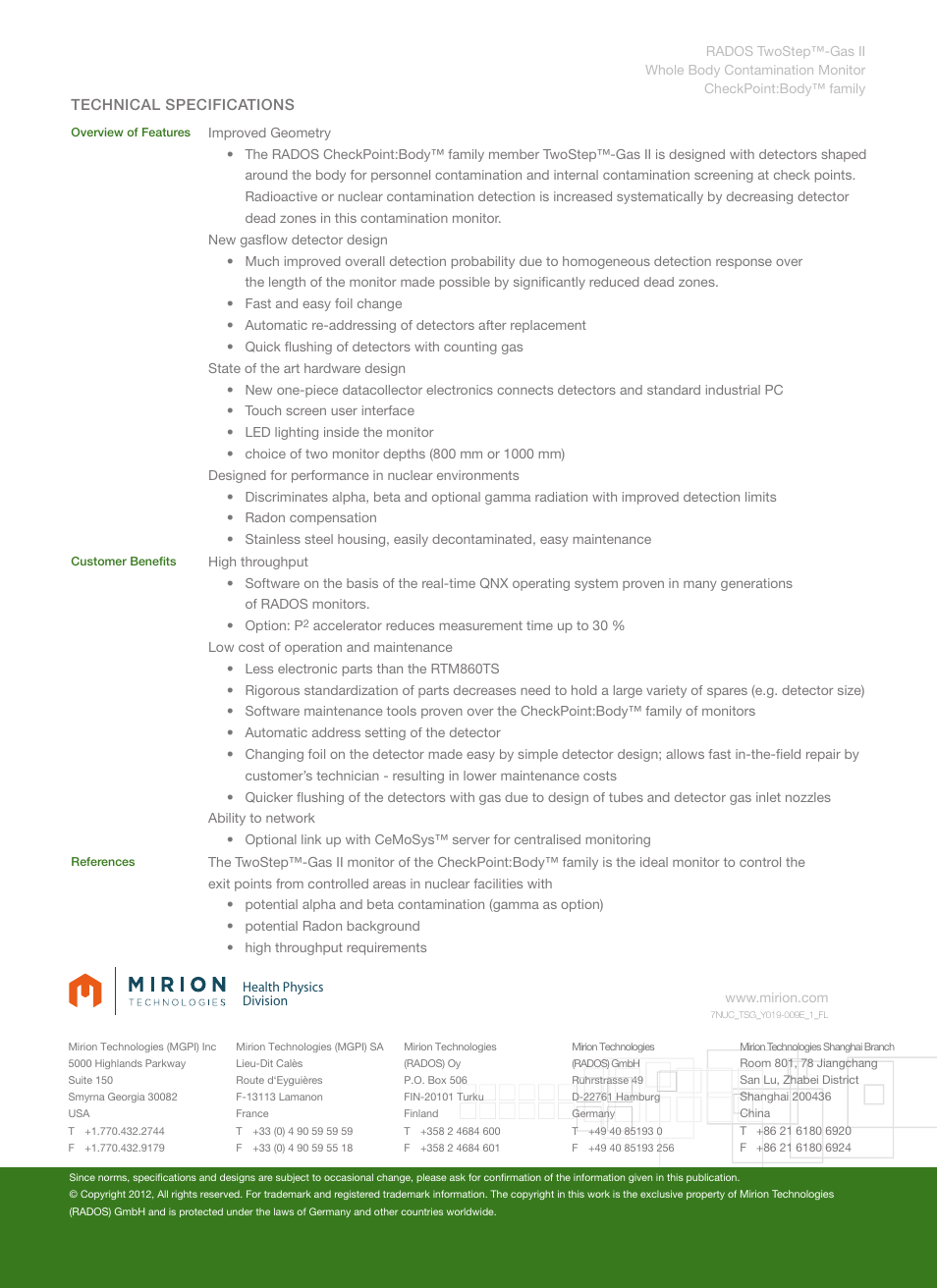 Format a4 | Mirion Technologies TwoStep-Gas II User Manual | Page 2 / 2