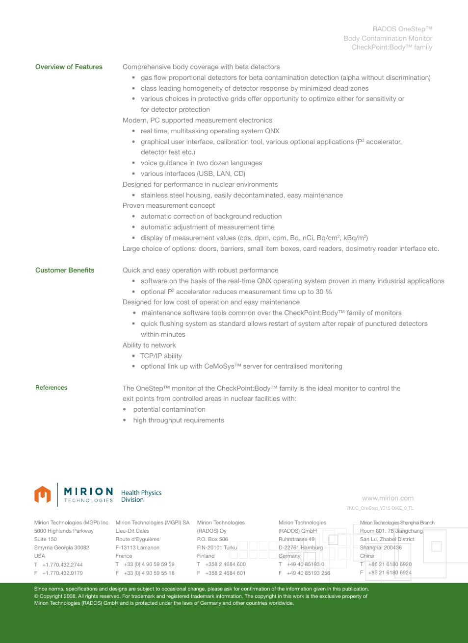 Format a4 | Mirion Technologies RTM850 OneStep User Manual | Page 2 / 2