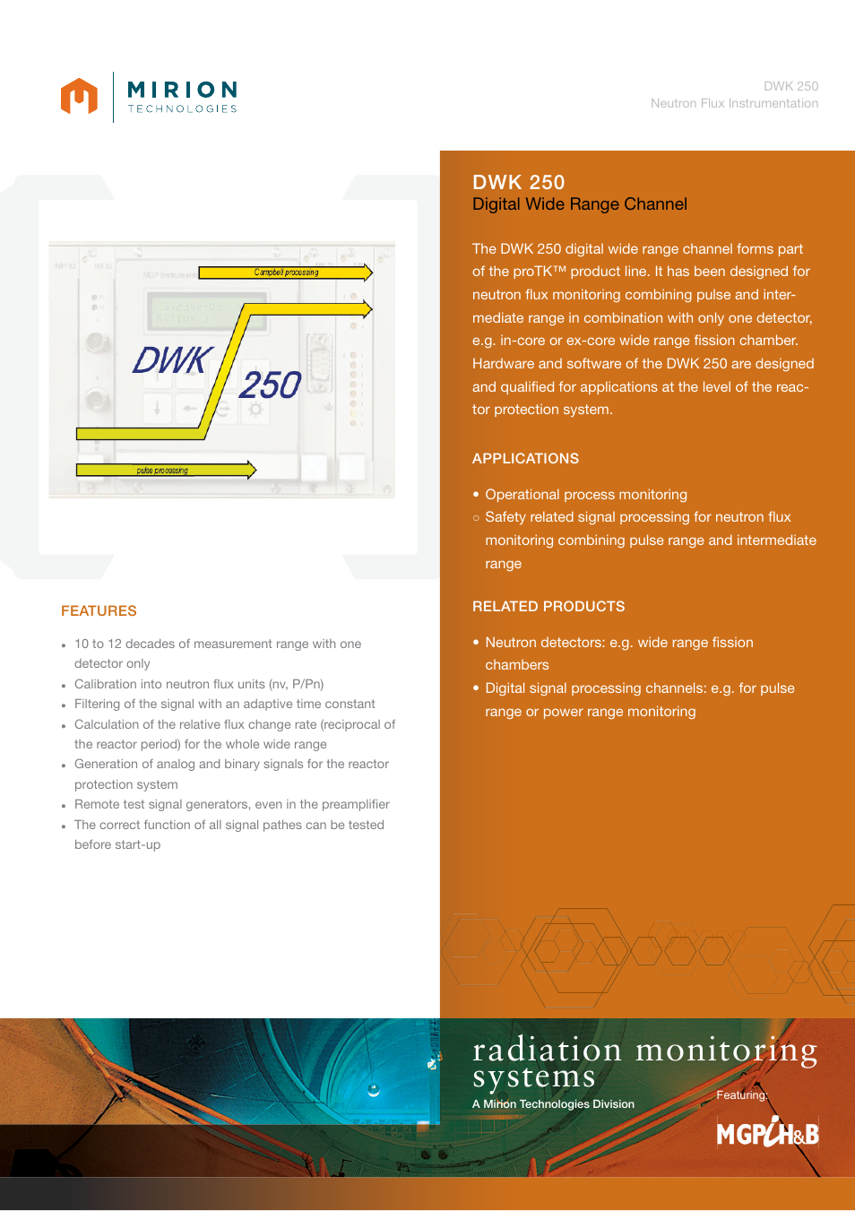 Mirion Technologies DWK 250 User Manual | 2 pages