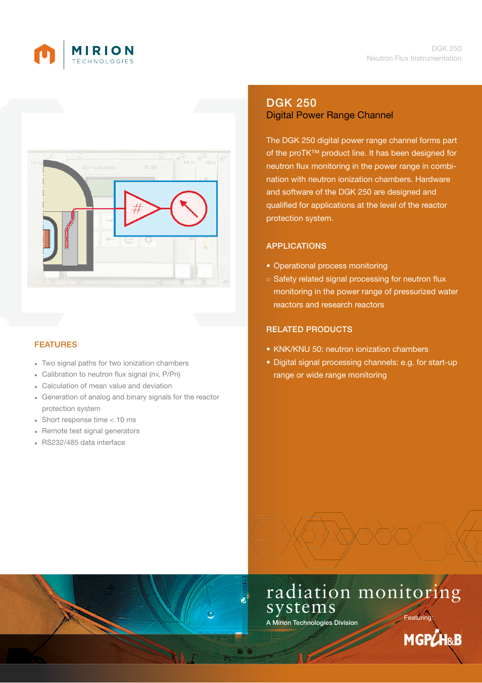 Mirion Technologies DGK 250 User Manual | 2 pages