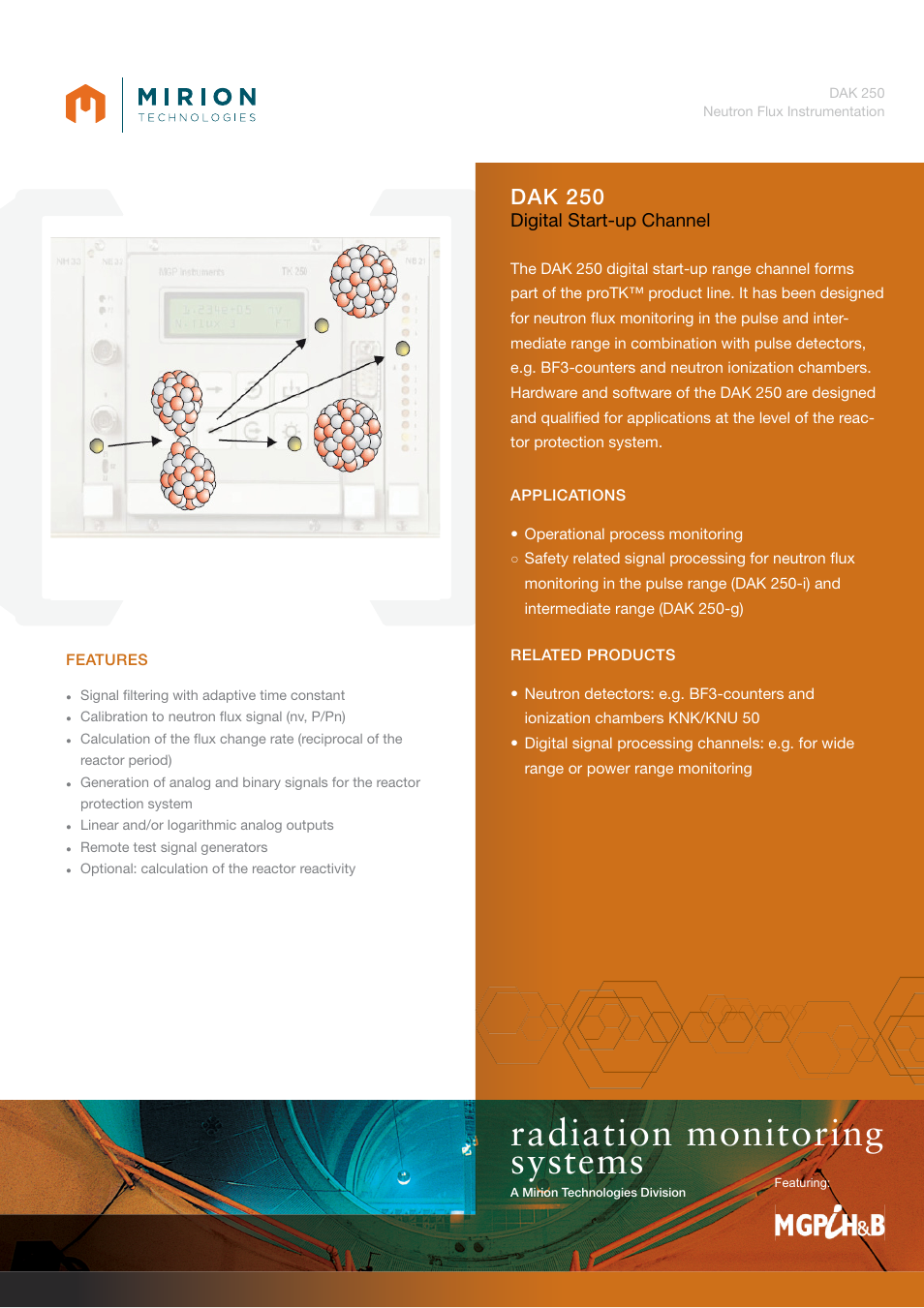 Mirion Technologies DAK 250 User Manual | 2 pages