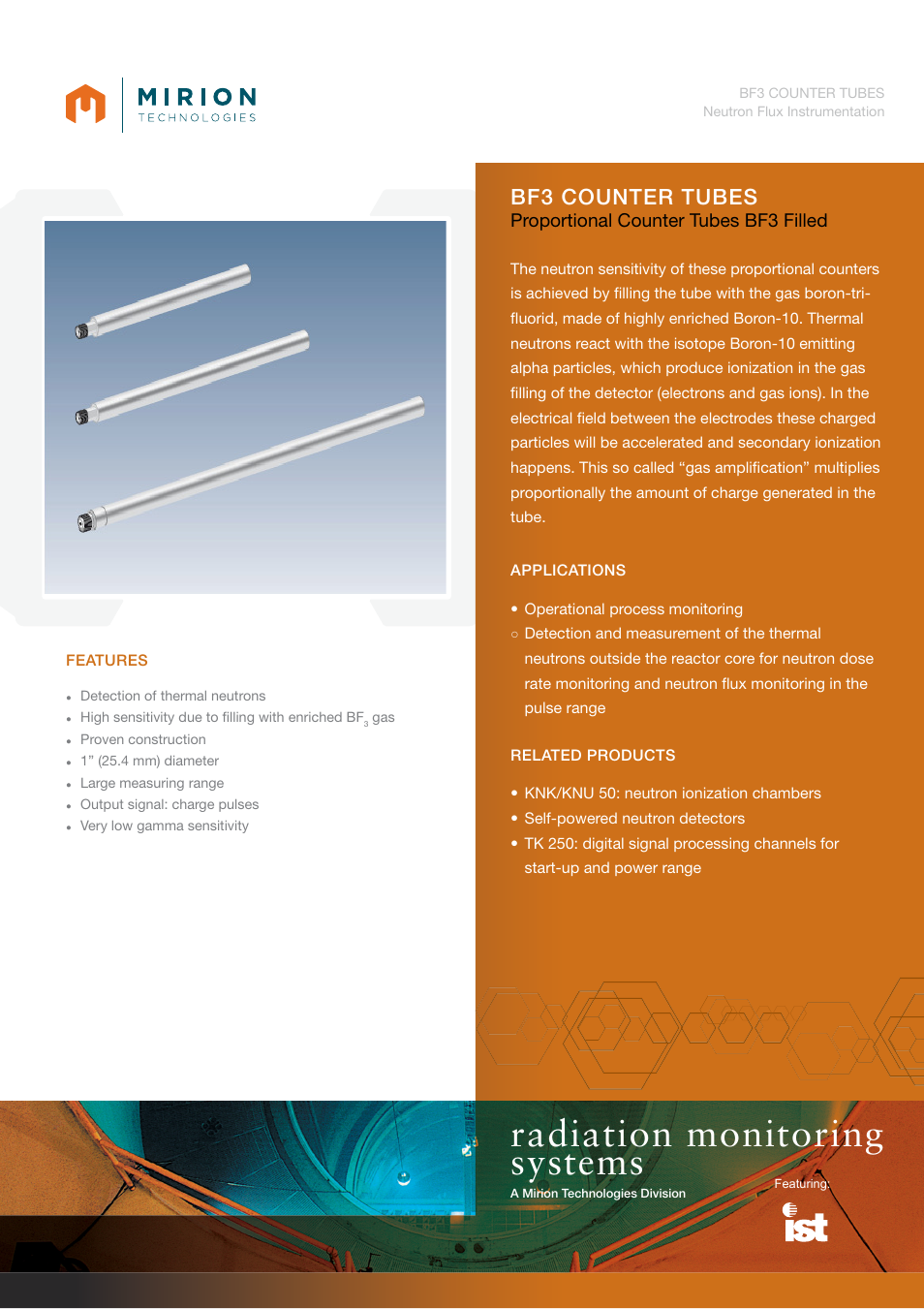 Mirion Technologies BF3 User Manual | 2 pages