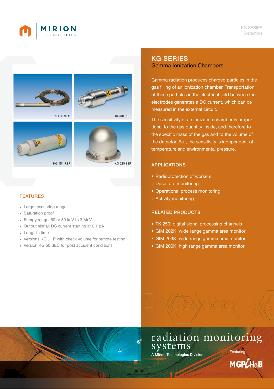 Mirion Technologies KG Series User Manual | 2 pages