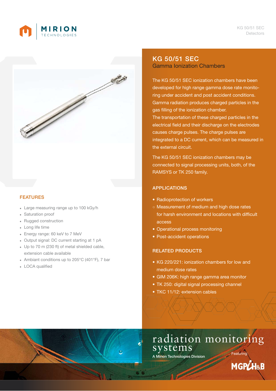 Mirion Technologies KG 50_51 SEC User Manual | 2 pages
