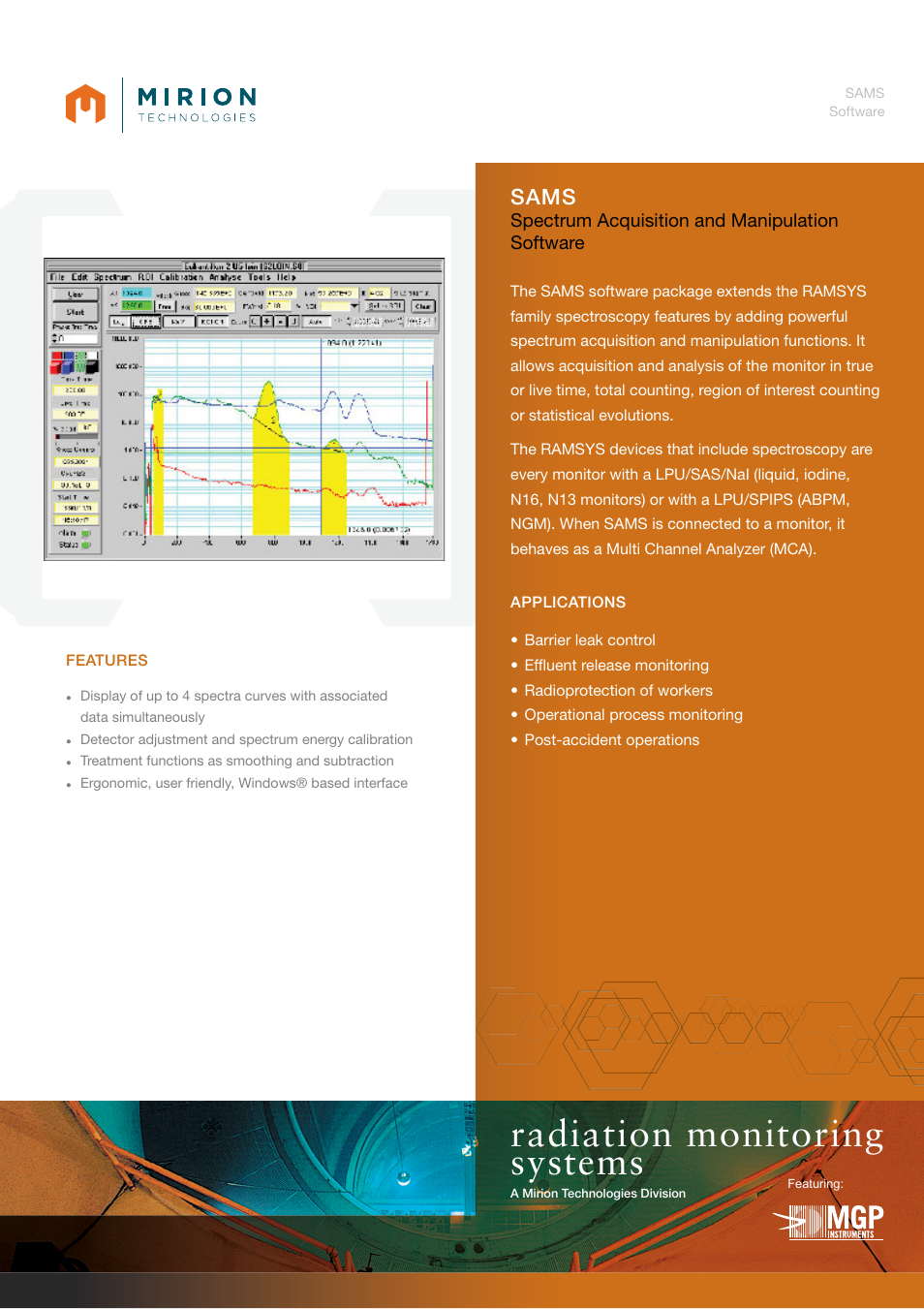 Mirion Technologies SAMS User Manual | 2 pages