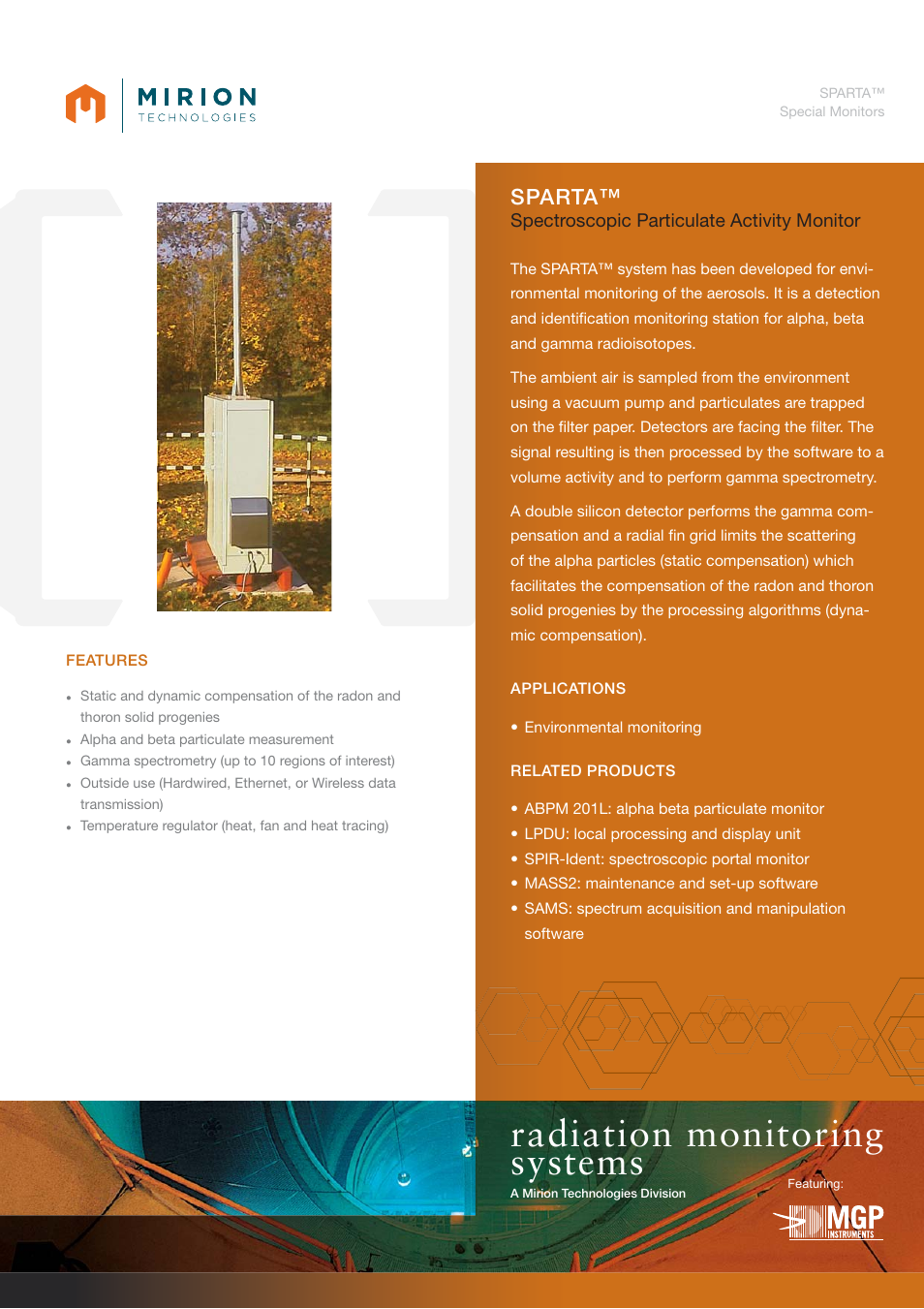 Mirion Technologies SPARTA User Manual | 2 pages