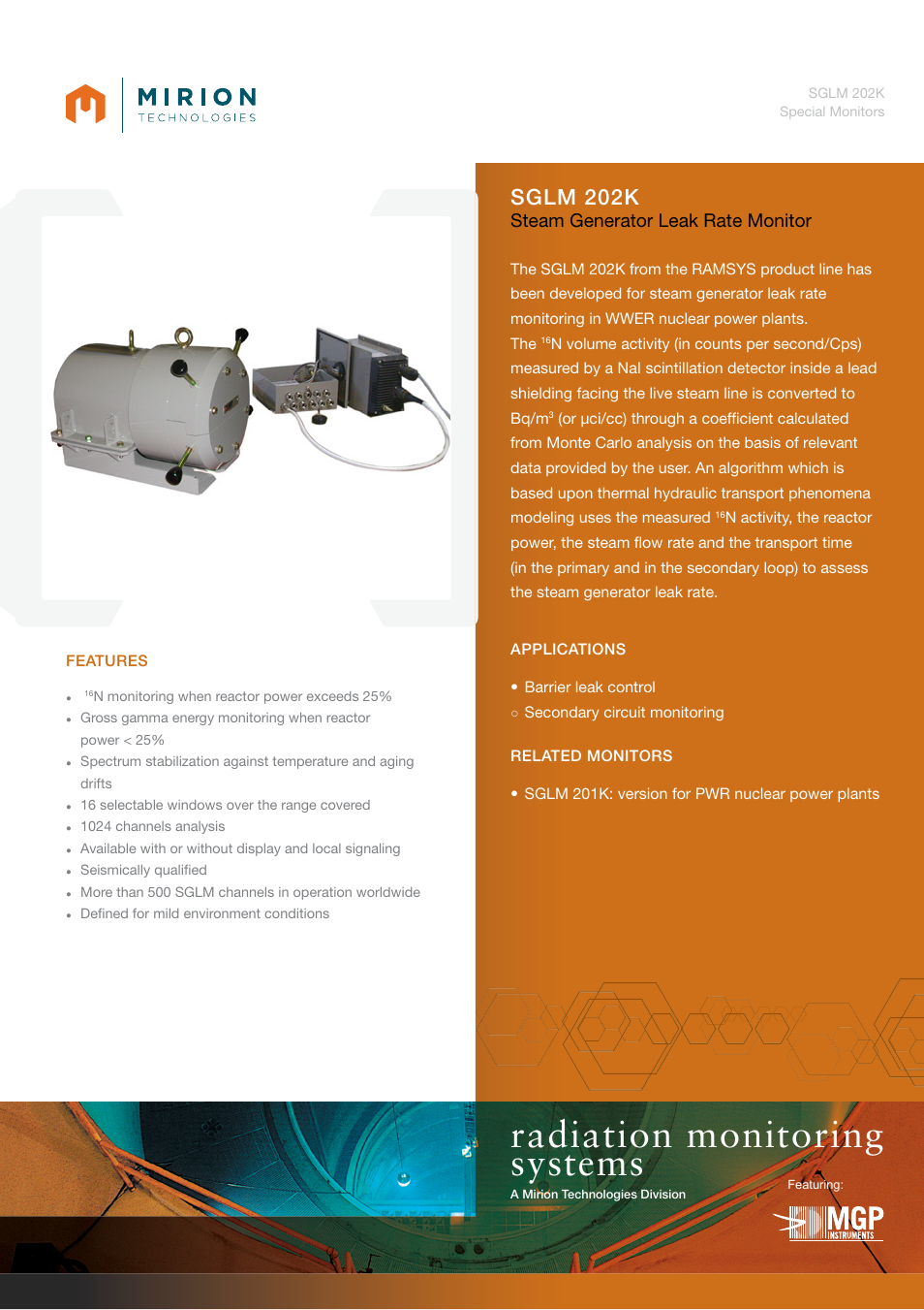 Mirion Technologies SGLM 202K User Manual | 2 pages