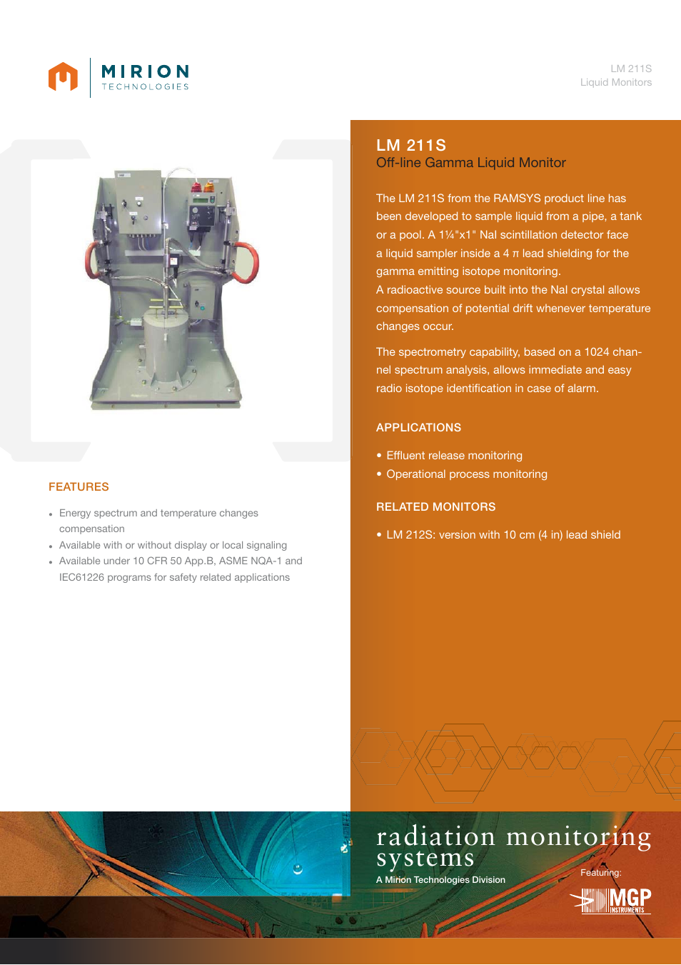 Mirion Technologies LM 211S User Manual | 2 pages