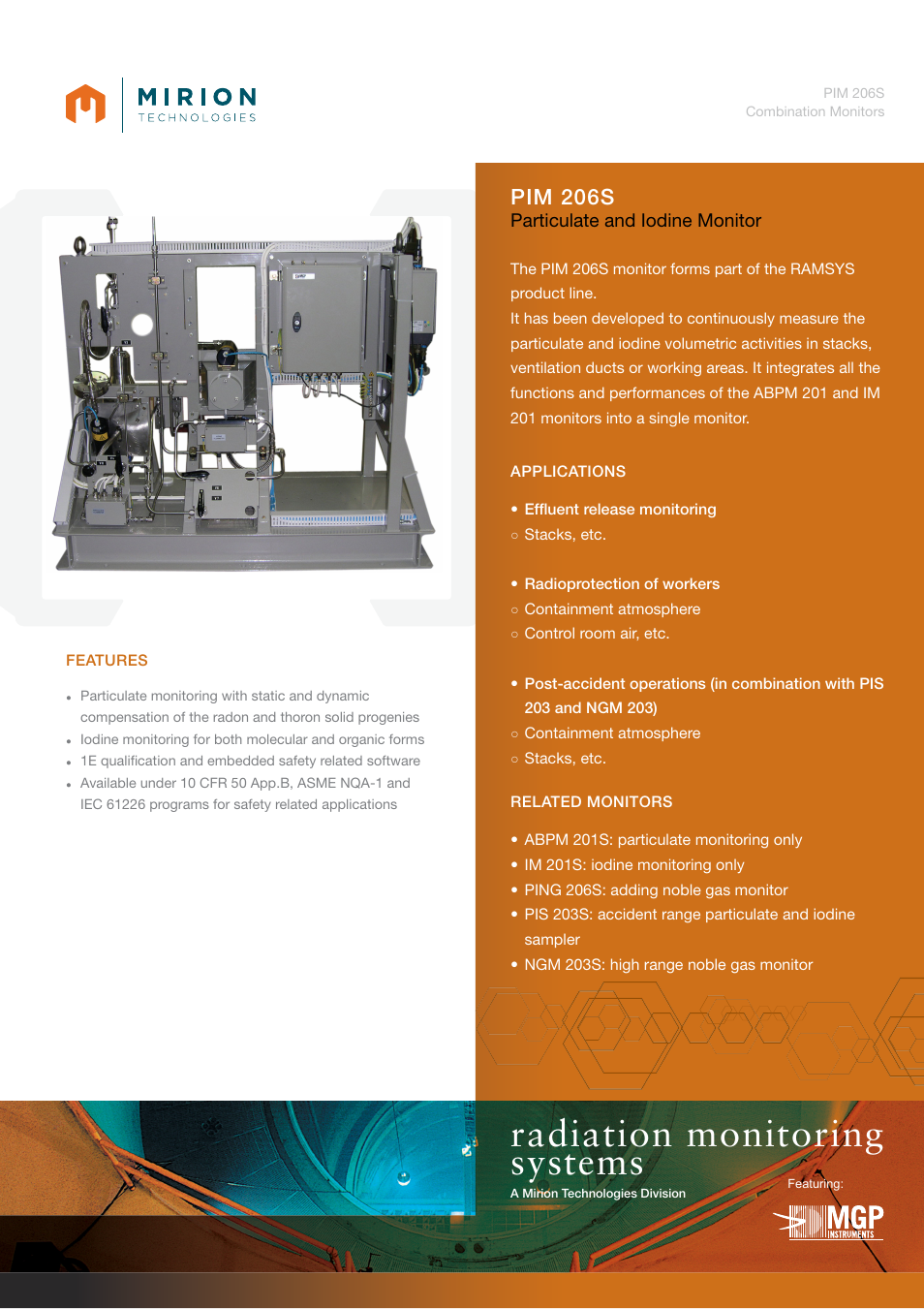 Mirion Technologies PIM 206S User Manual | 2 pages