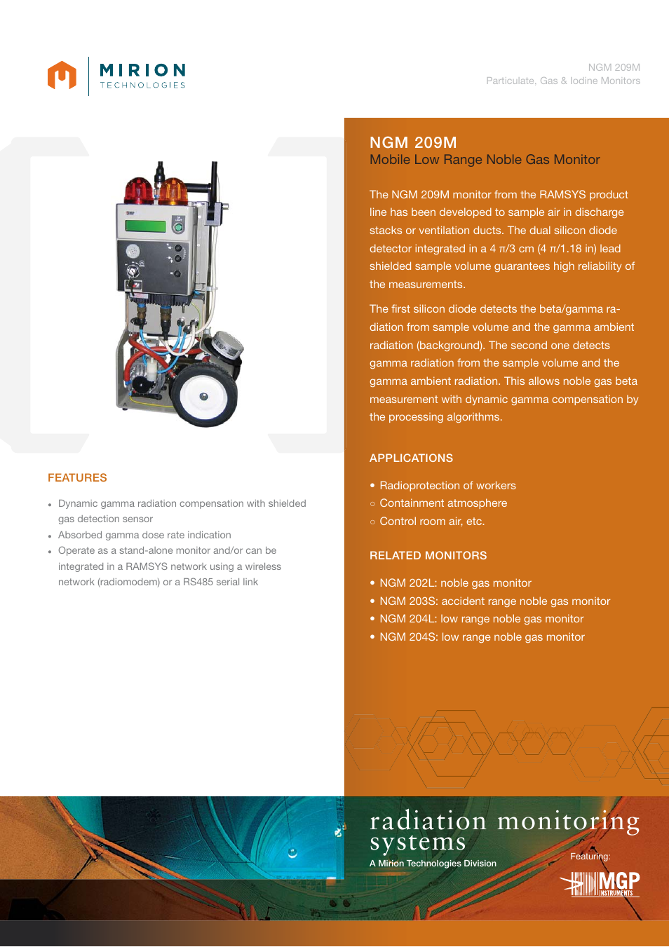 Mirion Technologies NGM 209M User Manual | 2 pages