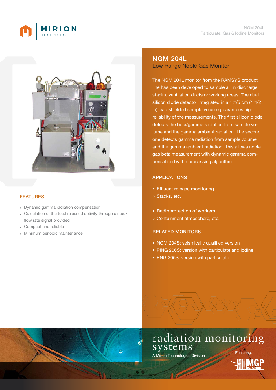 Mirion Technologies NGM 204L User Manual | 2 pages