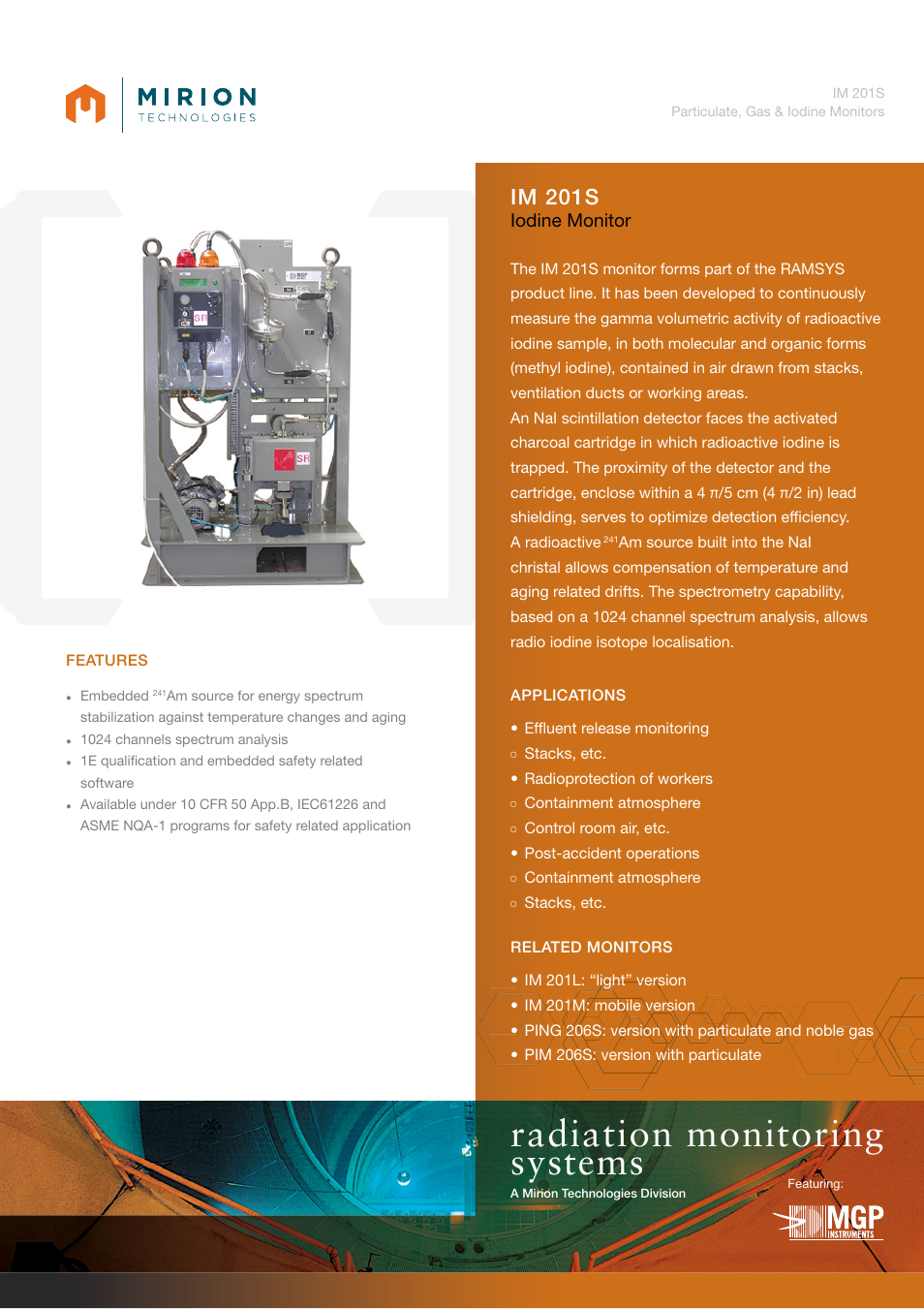 Mirion Technologies IM 201S User Manual | 2 pages